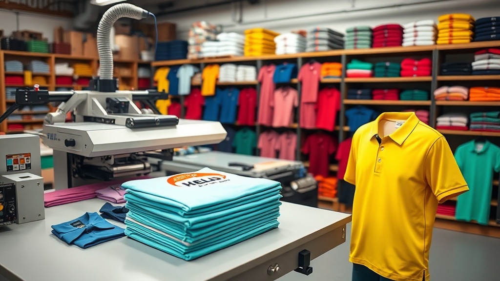 סוגי הדפסה על חולצות פולו