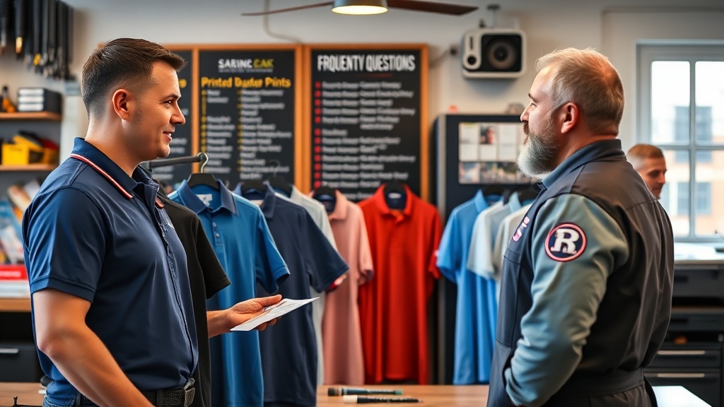 שאלות נפוצות על הדפסה על חולצות פולו