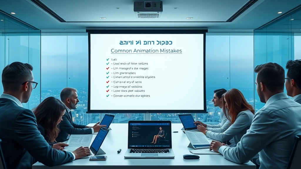 טעויות נפוצות כשמפיקים סרטוני אנימציה לעסקים
